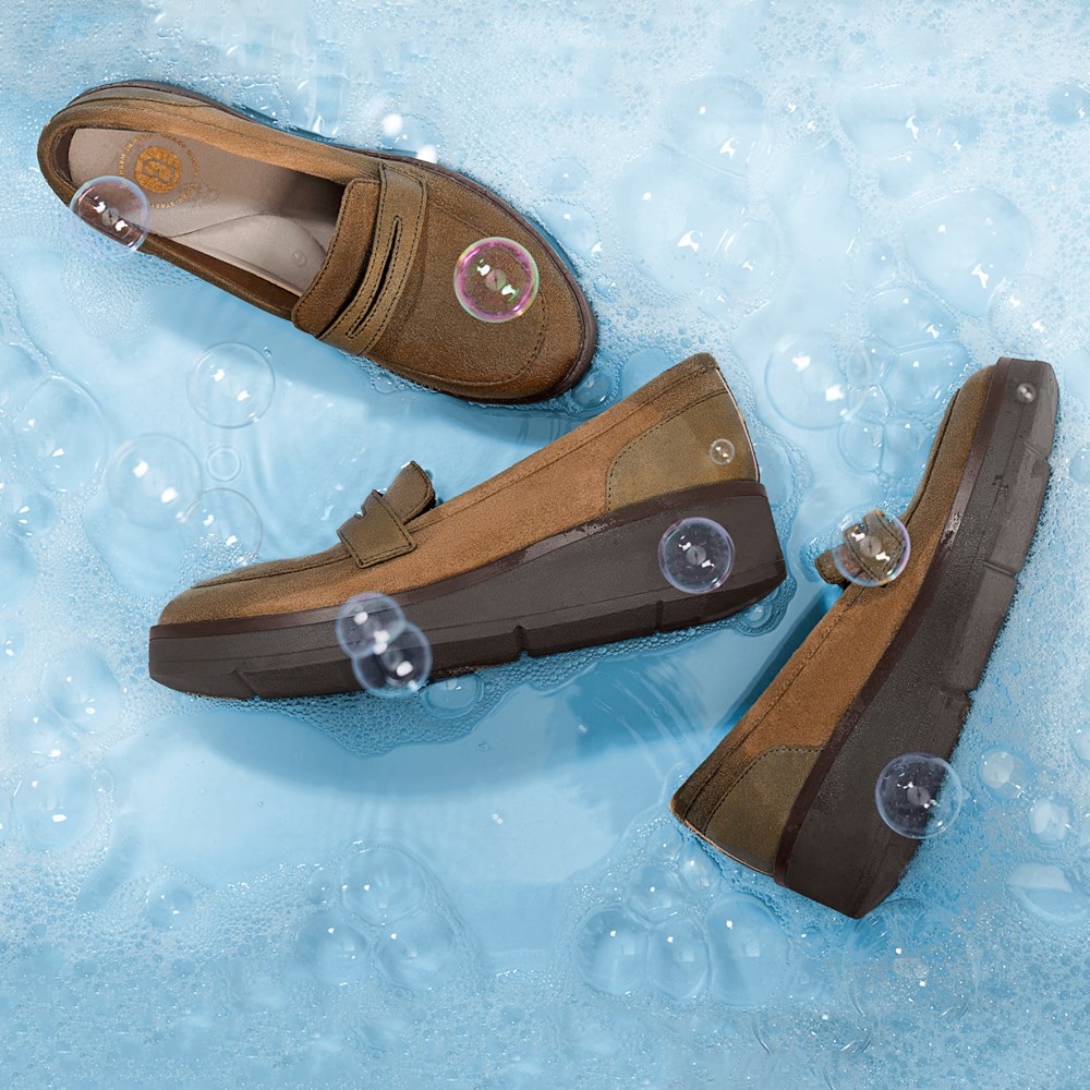 LifeStride Fast Track Loafer - Brown Fabric