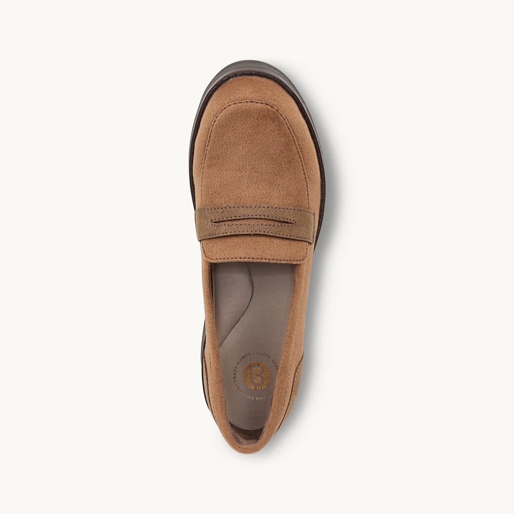 LifeStride Fast Track Loafer - Brown Fabric