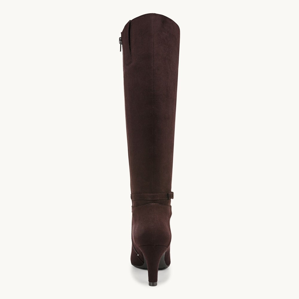 LifeStride Guild Tall Knee High Boot - Dark Chocolate Microfiber