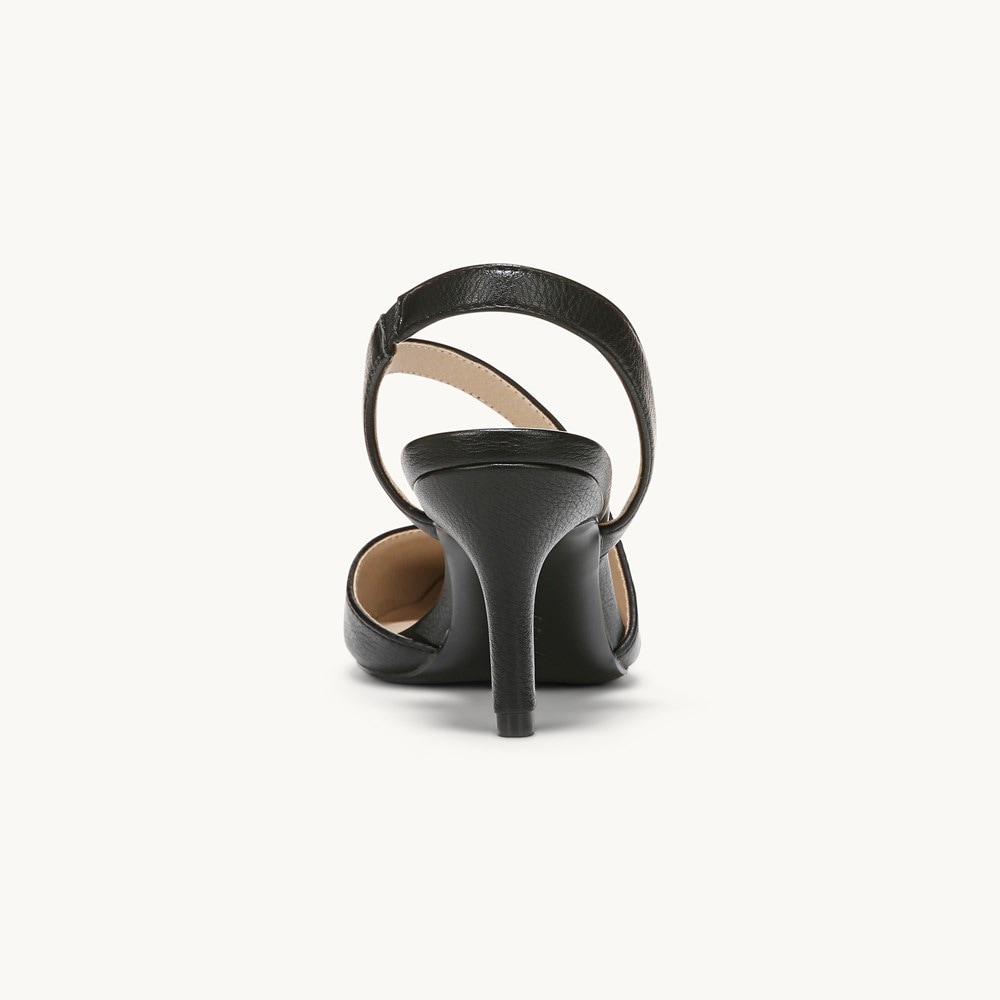 LifeStride Santorini Pump - Black Faux Leather