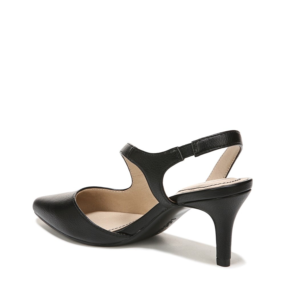 LifeStride Santorini Pump - Black Faux Leather