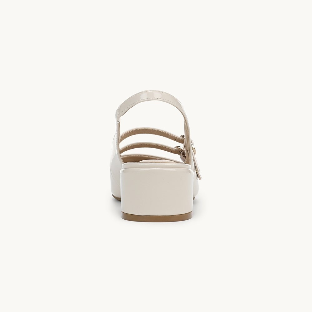 LifeStride Beatrice Slingback Pump - Almond Milk Patent Leather