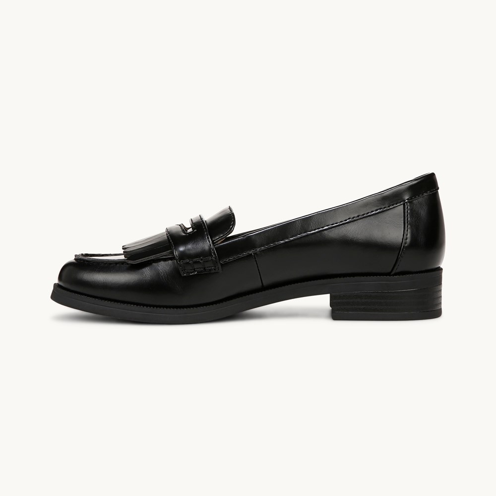 LifeStride Santana Loafer - Black Faux Leather