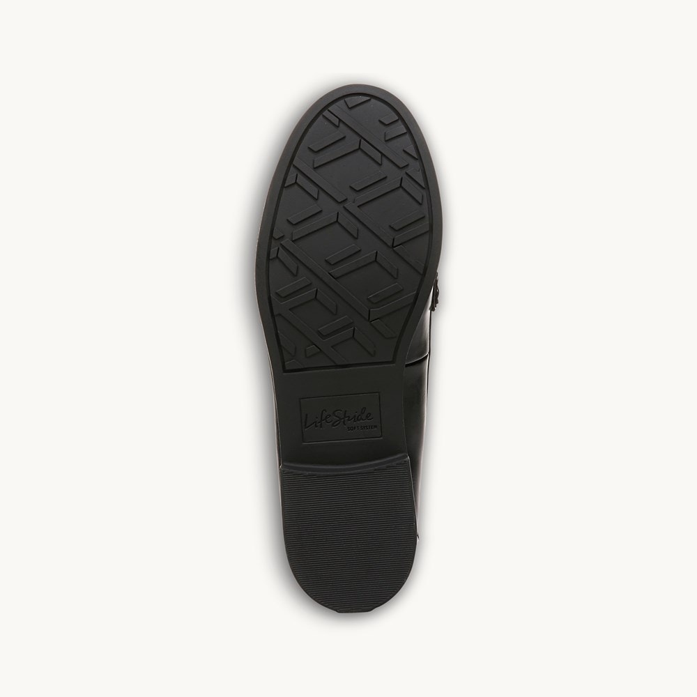 LifeStride Santana Loafer - Black Faux Leather
