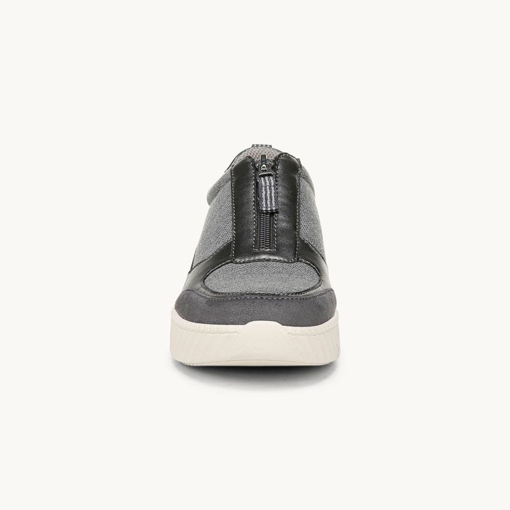 LifeStride Winner Sneaker - Grey Textured Fabric