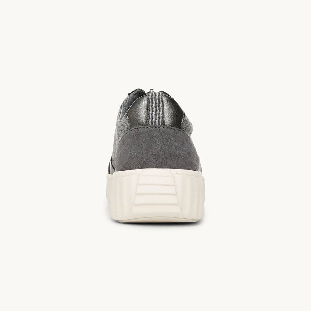 LifeStride Winner Sneaker - Grey Textured Fabric