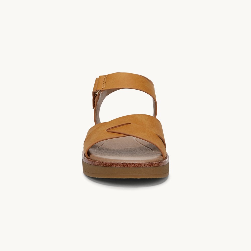 LifeStride Wren Strappy Sandal - Inca Gold Faux Leather