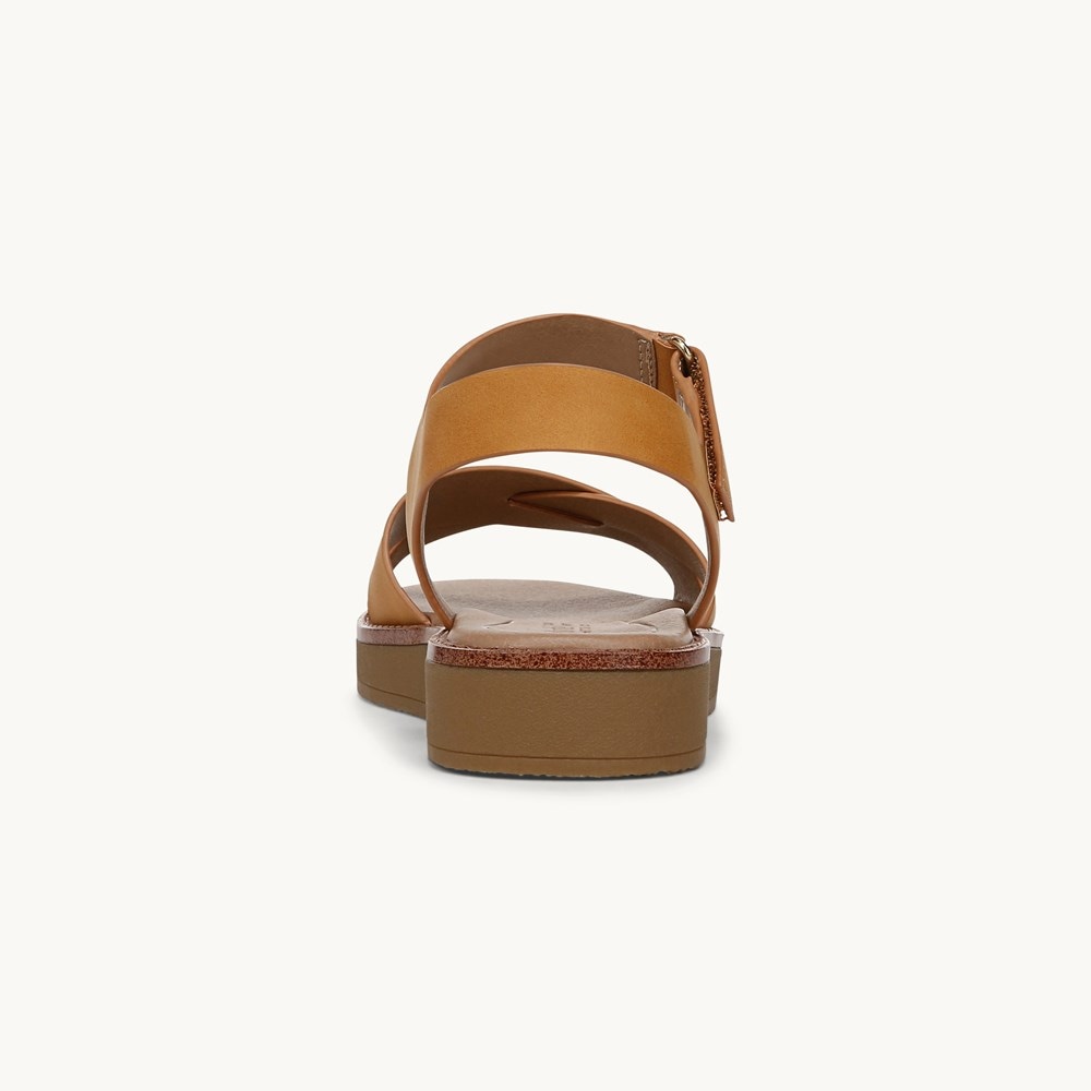 LifeStride Wren Strappy Sandal - Inca Gold Faux Leather