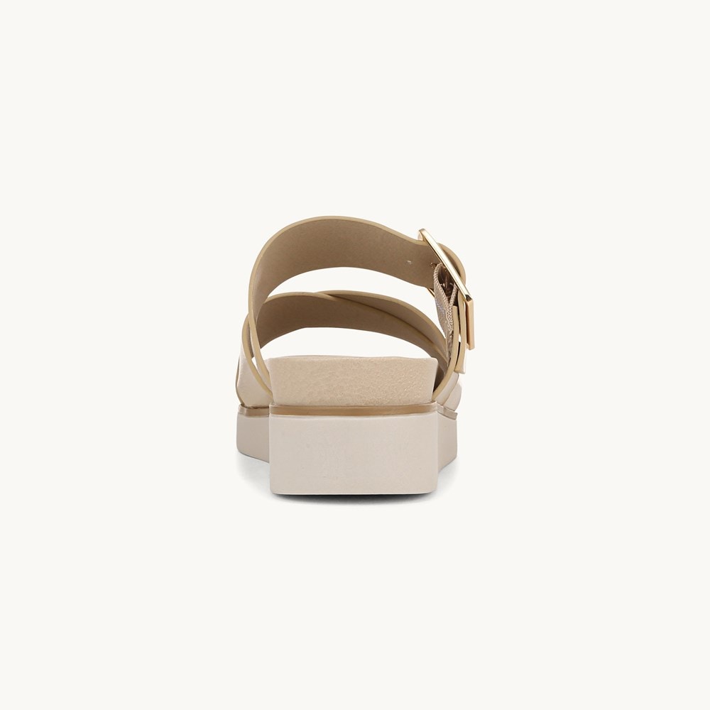 LifeStride Getaway Sandal - Gold Faux Leather