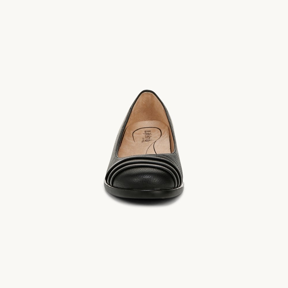 LifeStride Jenna Slip On - Black Faux Leather