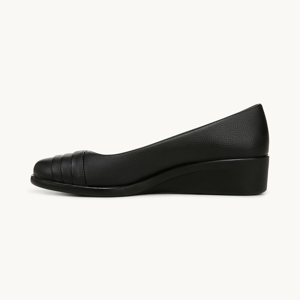 LifeStride Jenna Slip On - Black Faux Leather