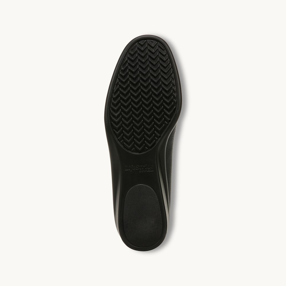 LifeStride Jenna Slip On - Black Faux Leather
