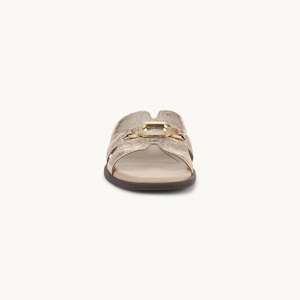 LifeStride Royalty Bit Sandal - Platino Gold Faux Leather