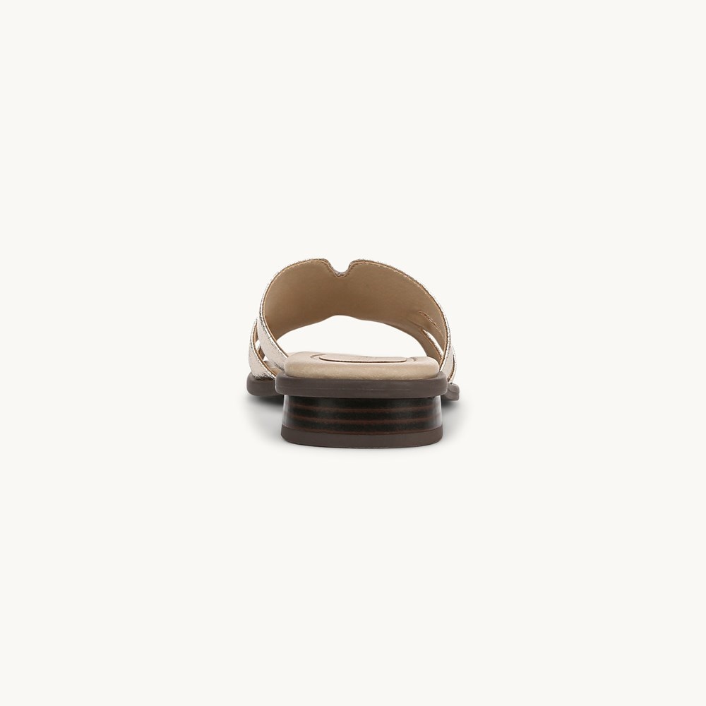 LifeStride Royalty Bit Sandal - Platino Gold Faux Leather