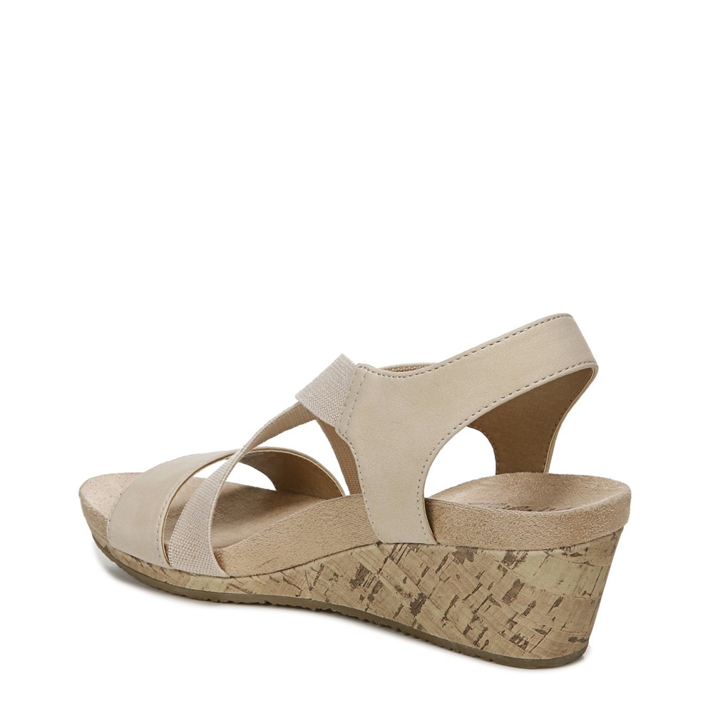 LifeStride Mexico Wedge Sandal - Bone