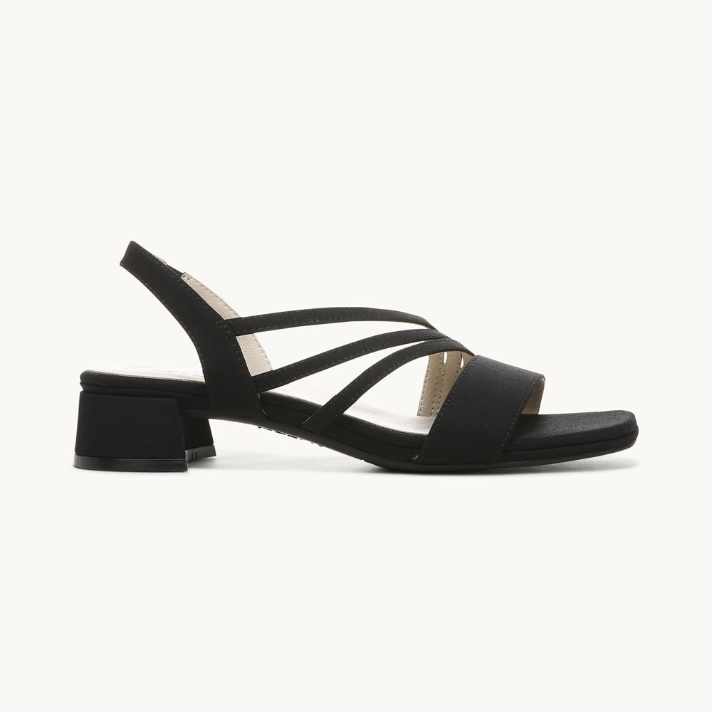 LifeStride Joy 2 Strappy Dress Sandal - Black Fabric