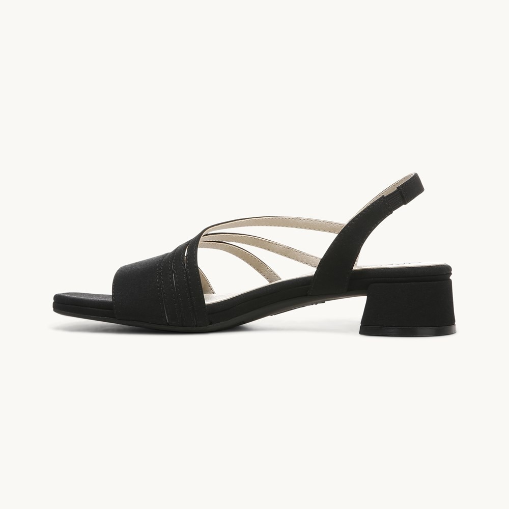 LifeStride Joy 2 Strappy Dress Sandal - Black Fabric
