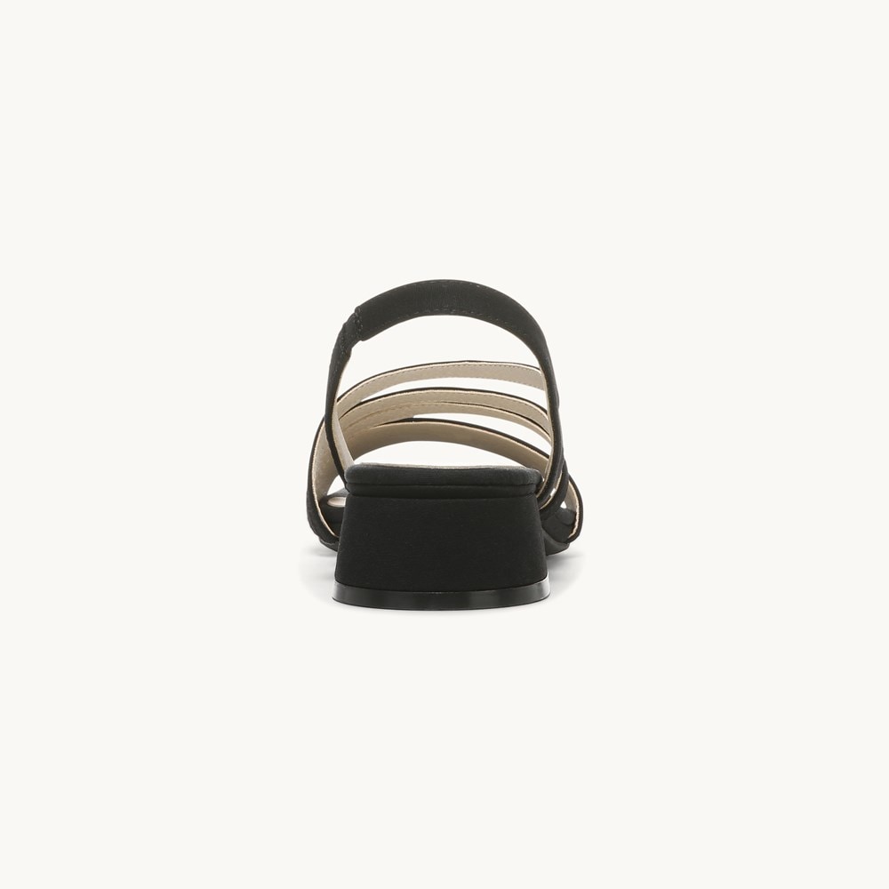 LifeStride Joy 2 Strappy Dress Sandal - Black Fabric
