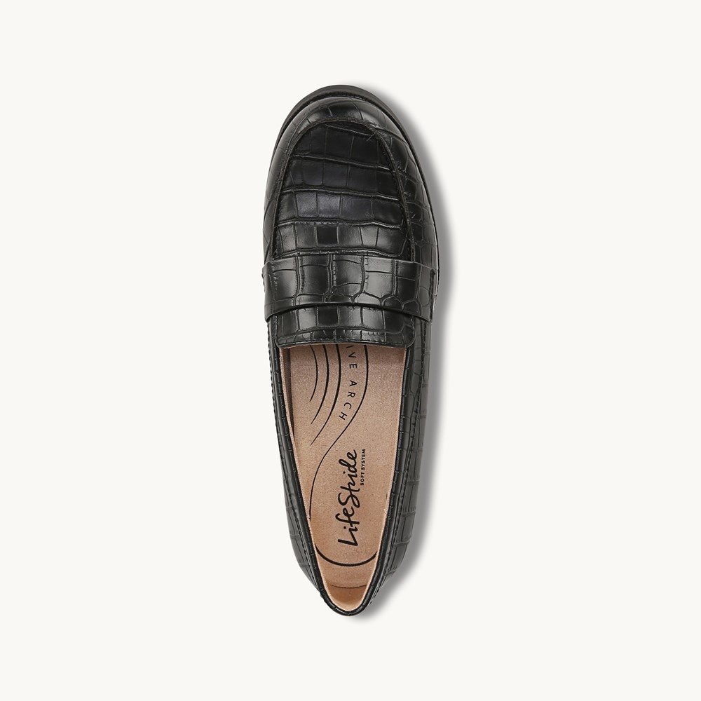 LifeStride Sonoma 2 Loafer - Black Faux Leather