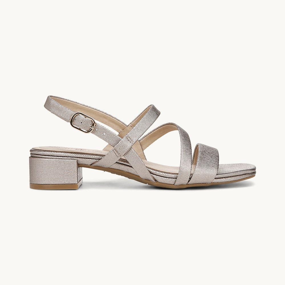 LifeStride Janet Strappy Dress Sandal - Bronze Faux Leather