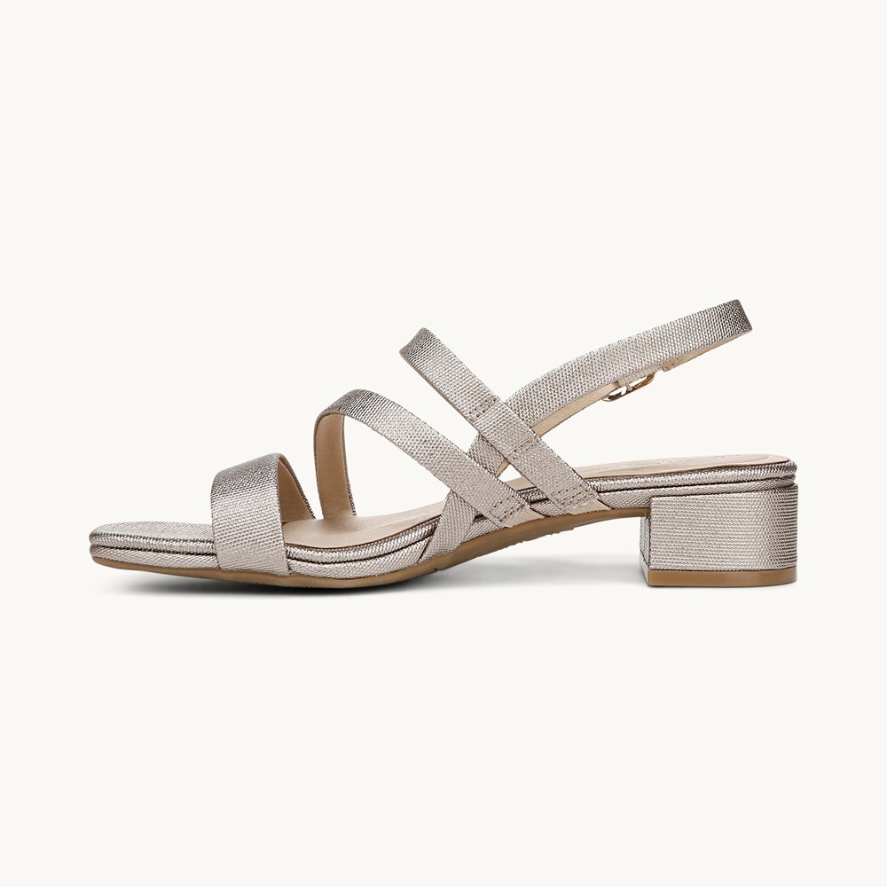 LifeStride Janet Strappy Dress Sandal - Bronze Faux Leather