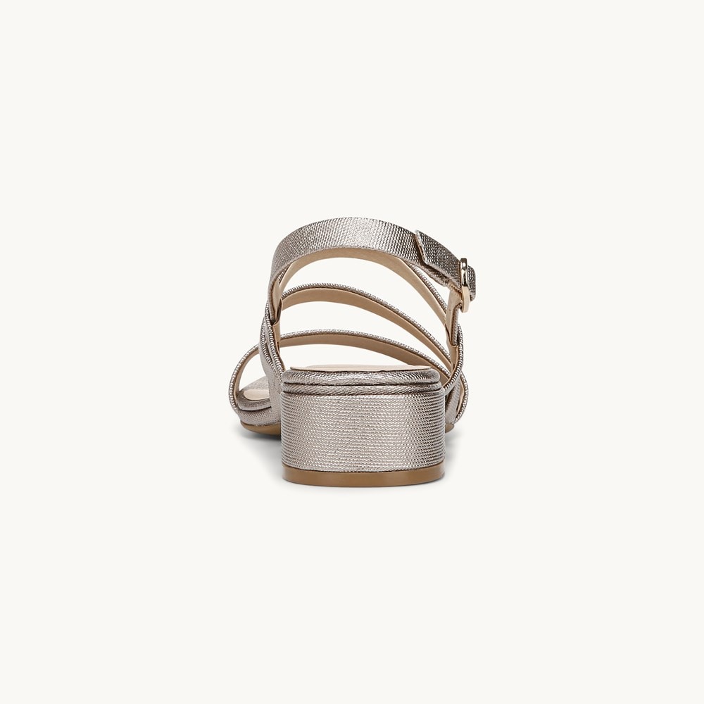 LifeStride Janet Strappy Dress Sandal - Bronze Faux Leather