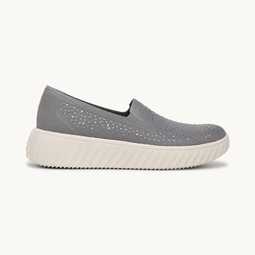 LifeStride Wednesday Bright Slip On - Graphite Knit Fabric