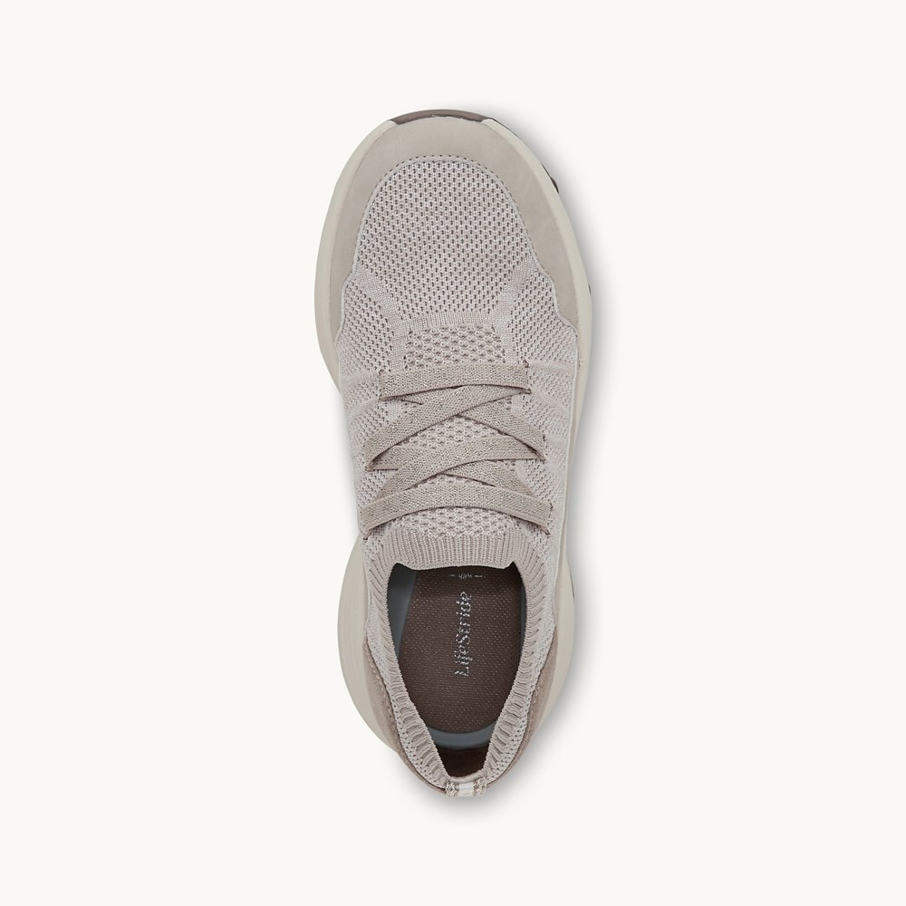 LifeStride Impact Sneaker - Sand Knit Fabric