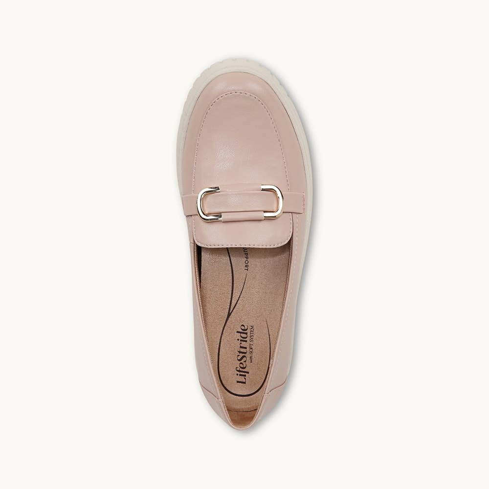 LifeStride Geneva Bit Loafer - True Blush Faux Leather