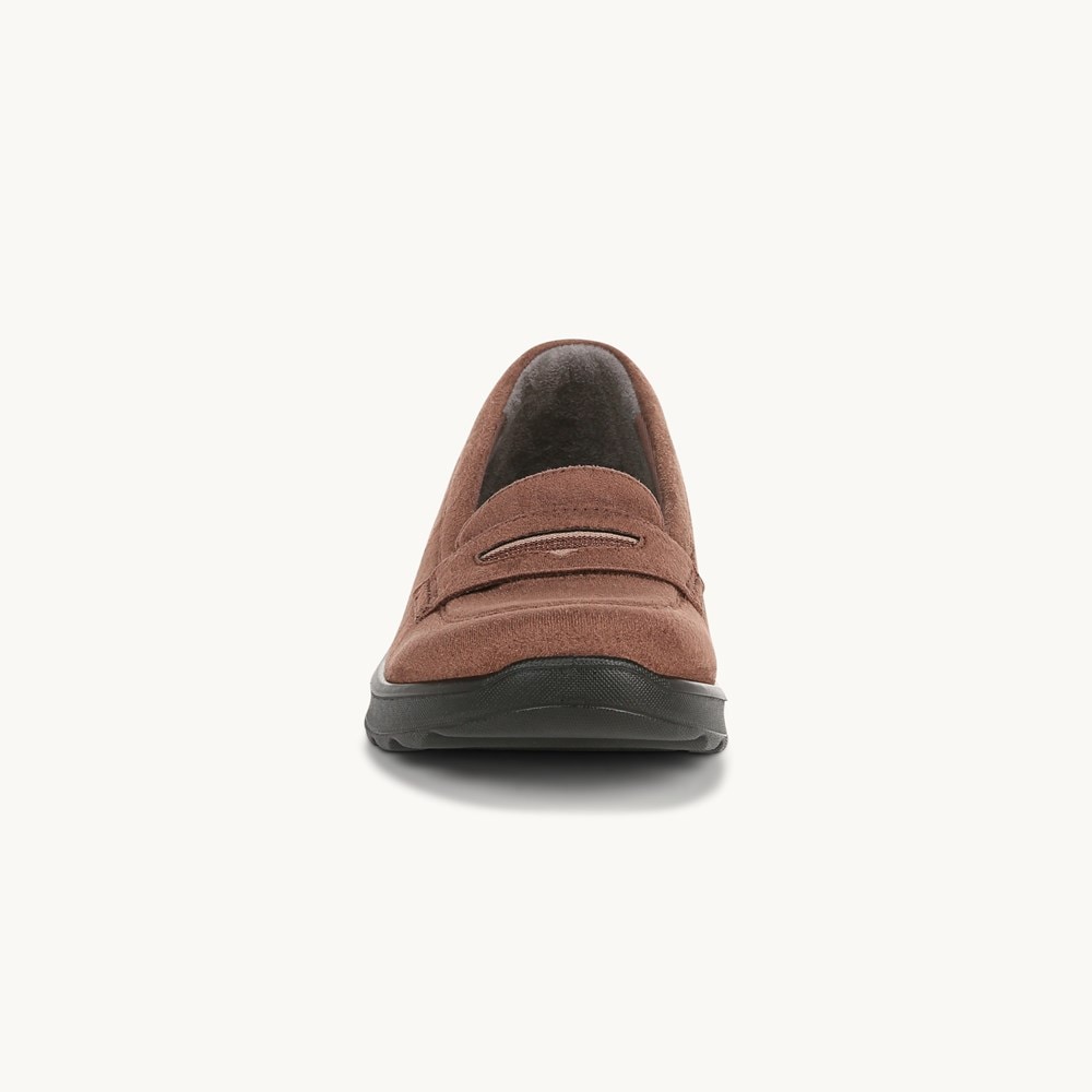 LifeStride Gamma Loafer - Brown Fabric