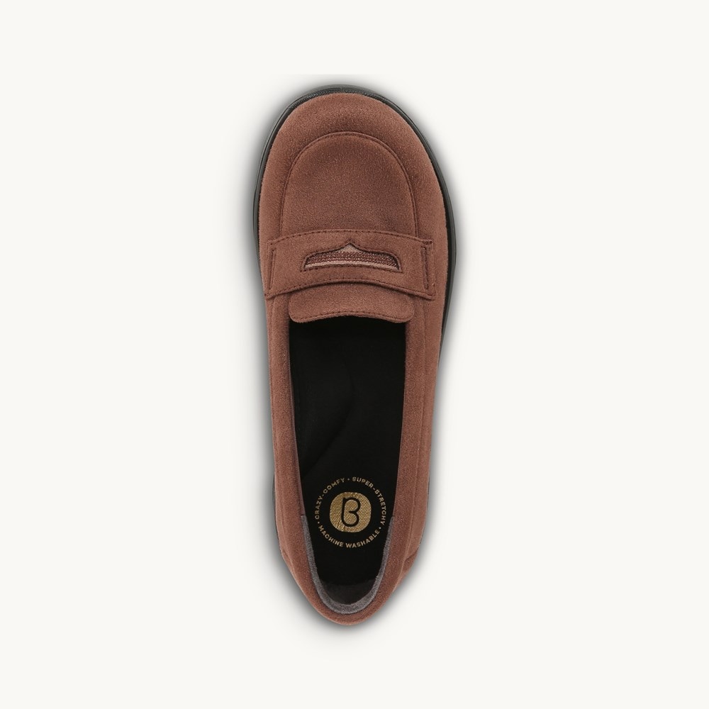 LifeStride Gamma Loafer - Brown Fabric