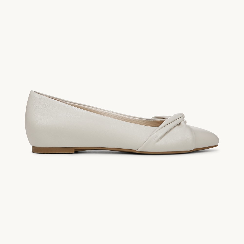 LifeStride Palm Ballet Flat - Bone Faux Leather