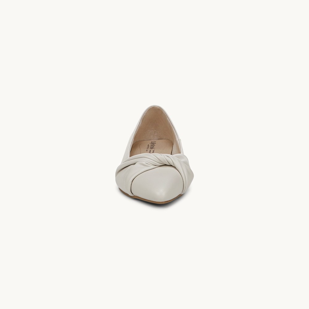 LifeStride Palm Ballet Flat - Bone Faux Leather