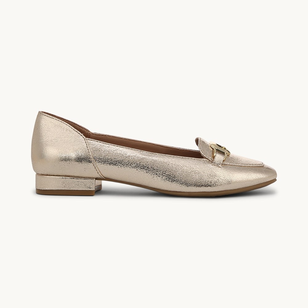 LifeStride Celine Ballet Flat - Platino Gold Faux Leather