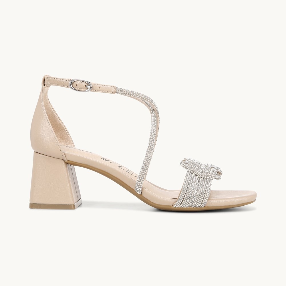 LifeStride Captivate Dress Sandal - Tender Taupe Faux Leather