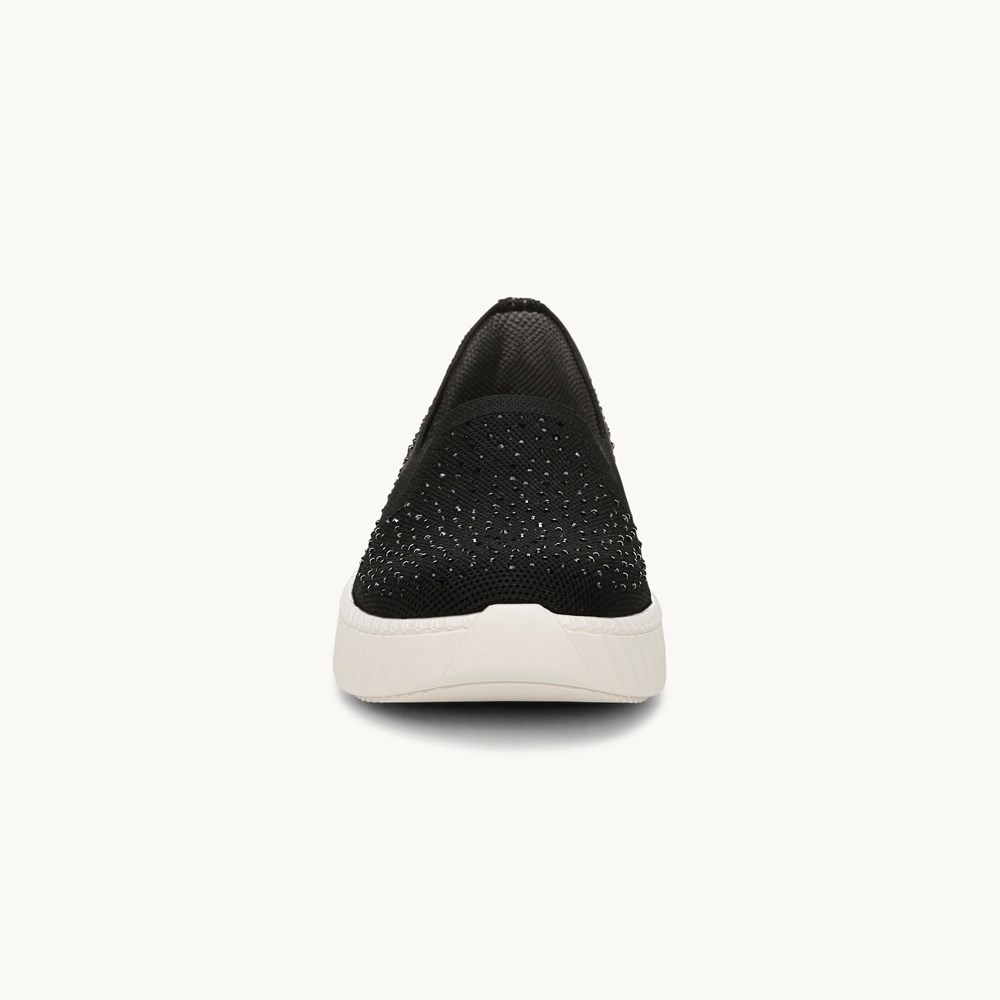 LifeStride Wednesday Bright Slip On - Black Knit Fabric