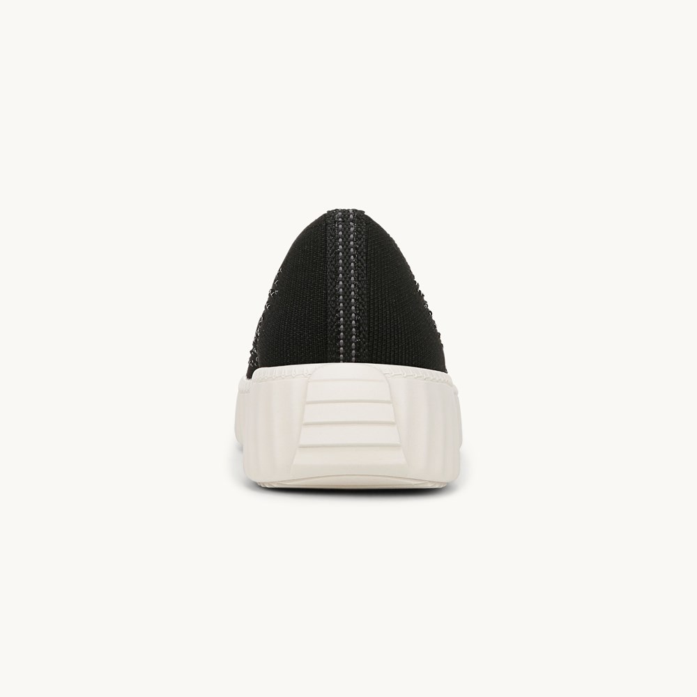 LifeStride Wednesday Bright Slip On - Black Knit Fabric
