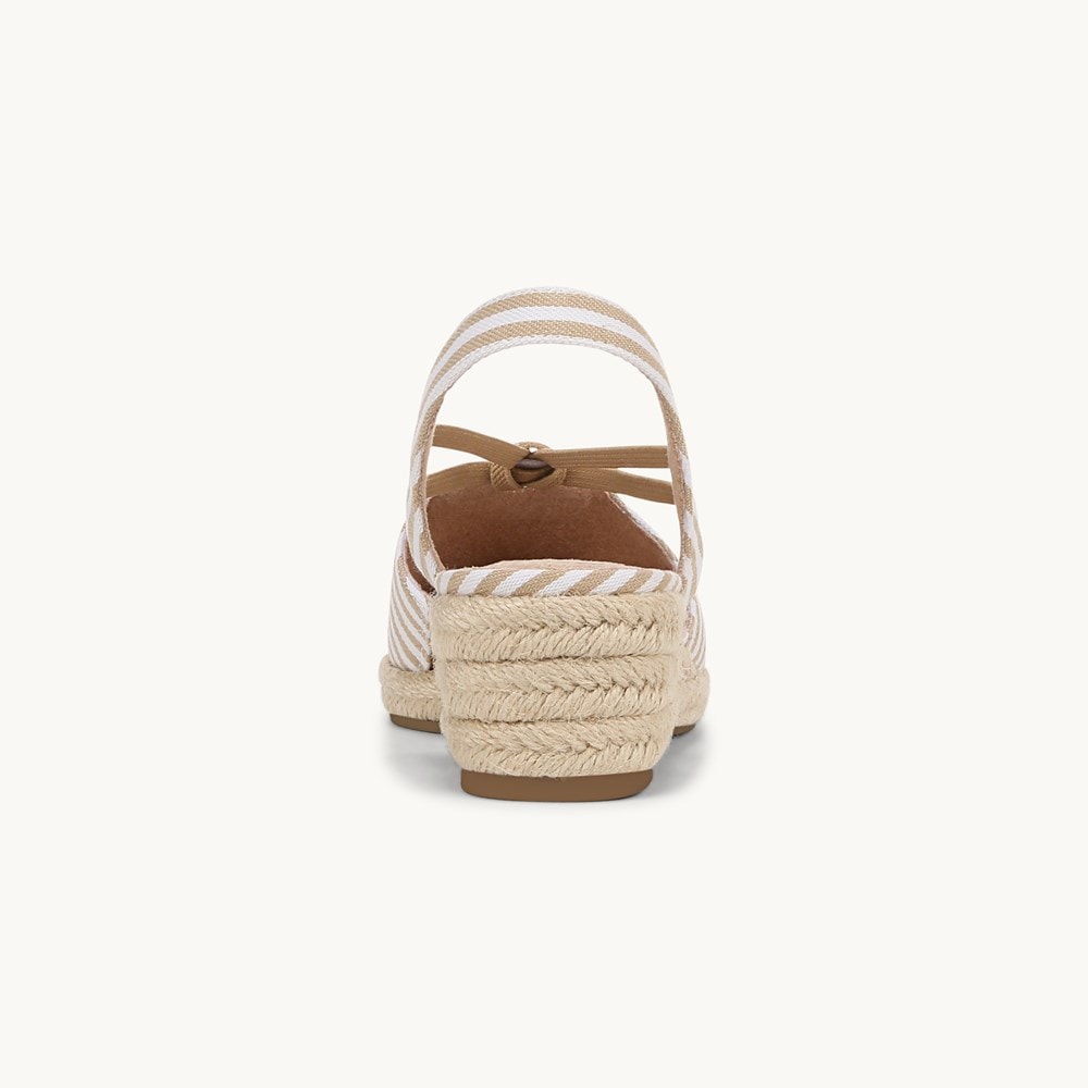 LifeStride Kennedy Espadrille Wedge - Tan Fabric