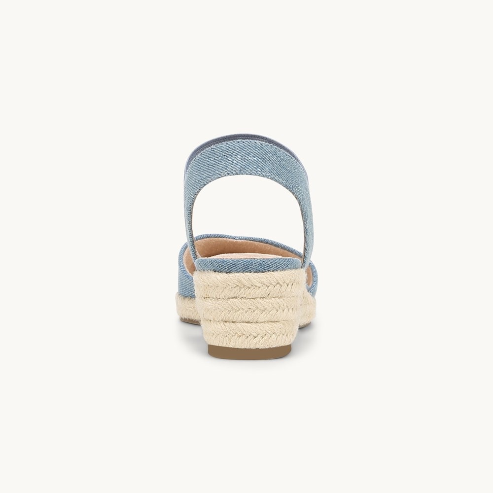 LifeStride Kimmie Espadrille Wedge - Navy Blue Fabric