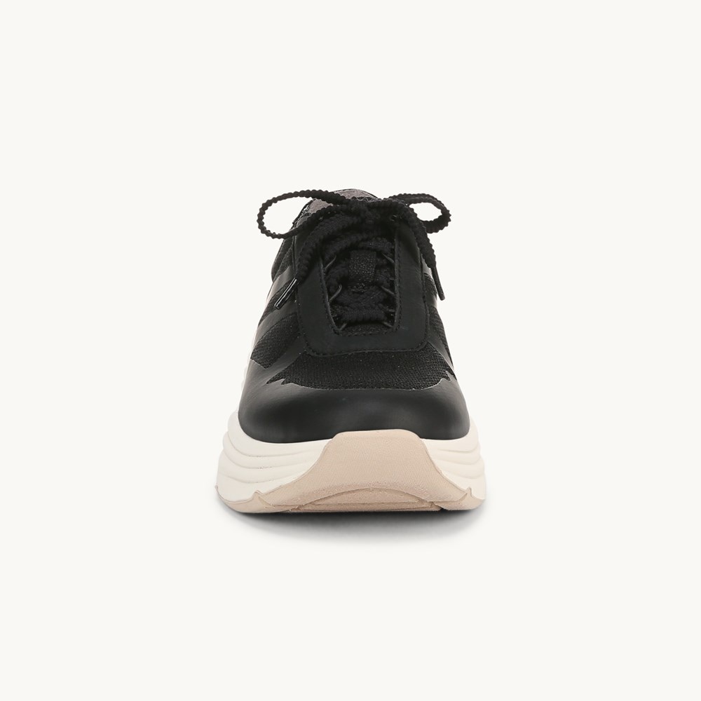 LifeStride Impulse Sneaker - Black Stretch Fabric