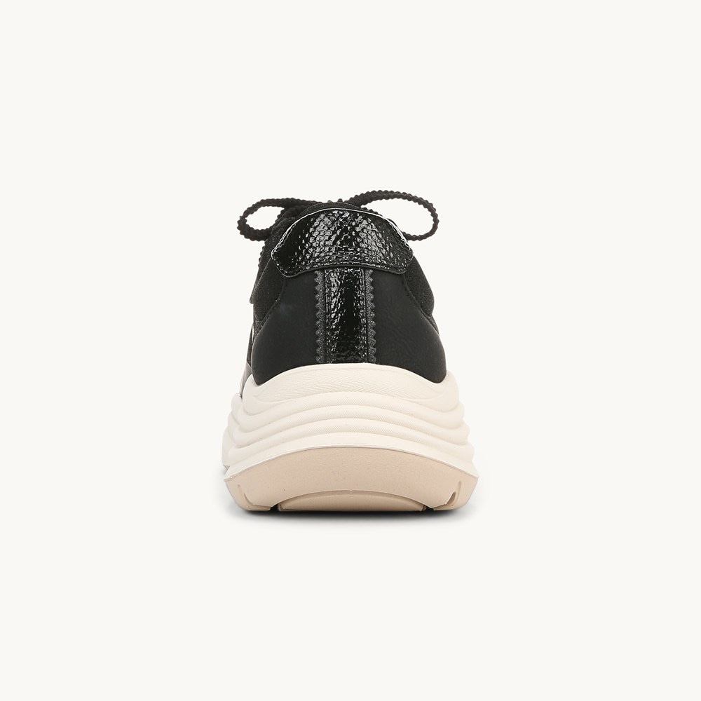 LifeStride Impulse Sneaker - Black Stretch Fabric