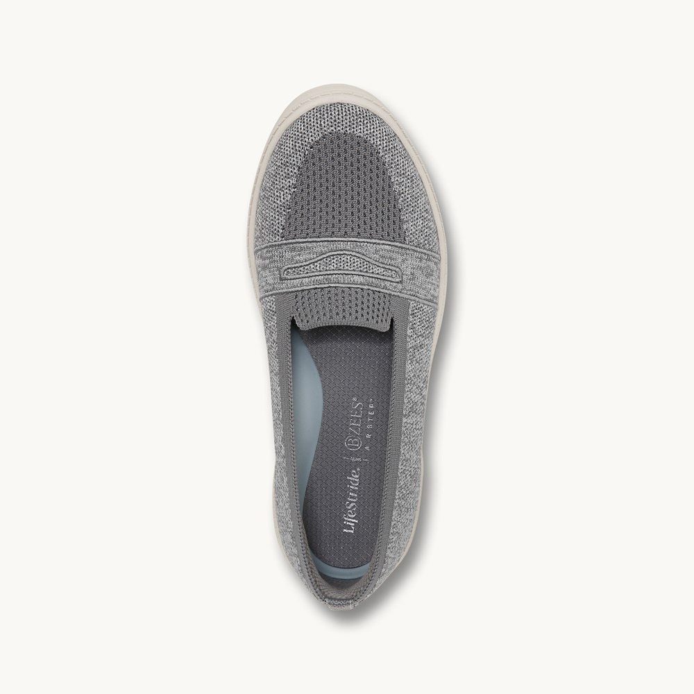 LifeStride Valley Loafer - Graphite Knit Fabric