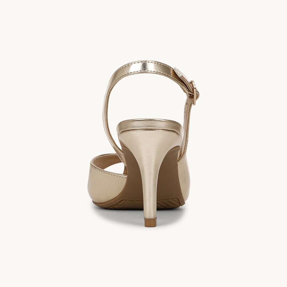 LifeStride Teller 2 Slingback Pump - Gold Faux Leather