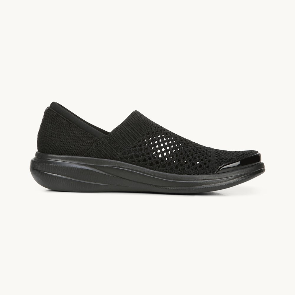 LifeStride Charlie Knit Slip On - Black Fabric