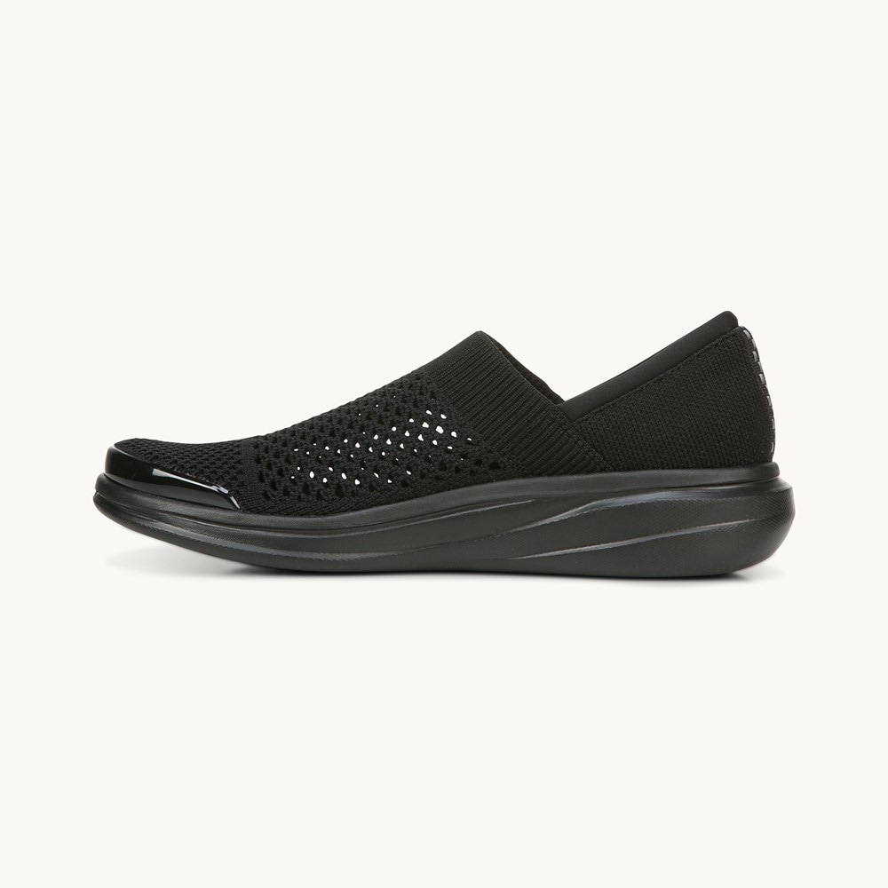 LifeStride Charlie Knit Slip On - Black Fabric