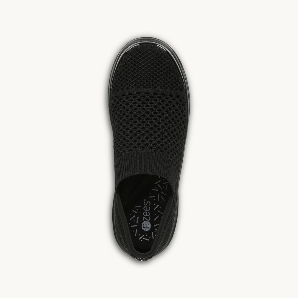 LifeStride Charlie Knit Slip On - Black Fabric