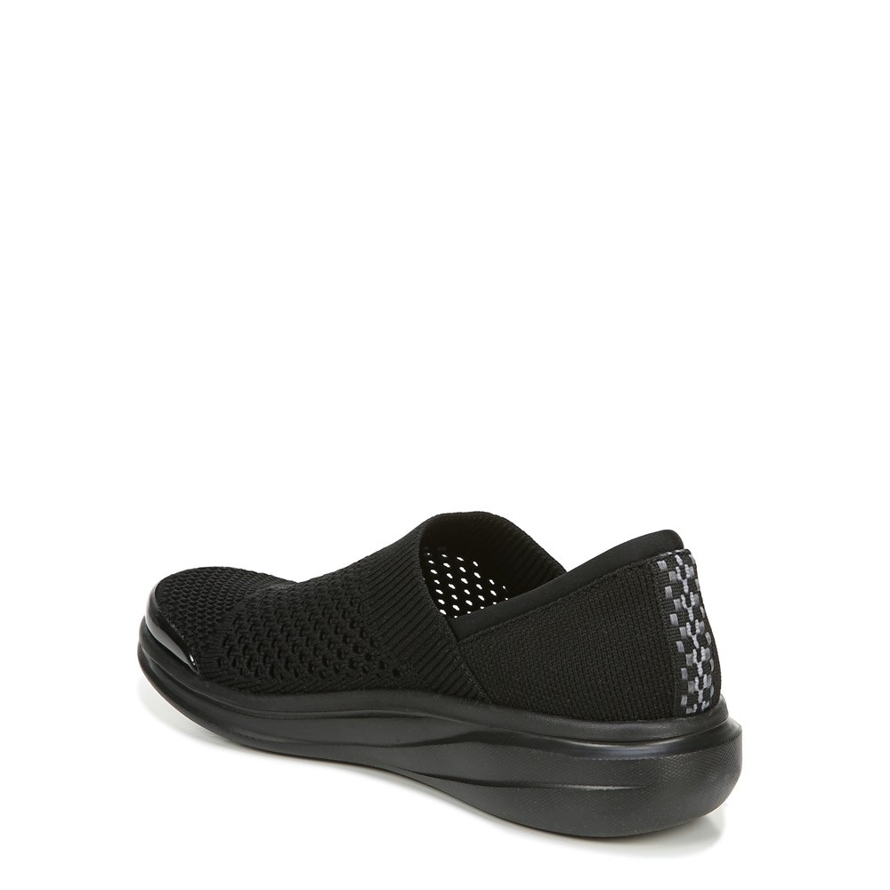 LifeStride Charlie Knit Slip On - Black Fabric