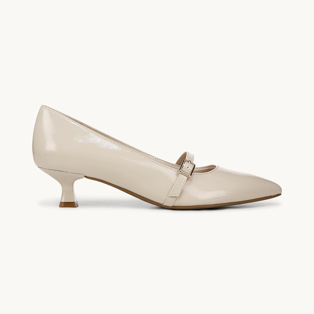 LifeStride Madelyn Mary Jane Pump - Almond Milk Faux Leather