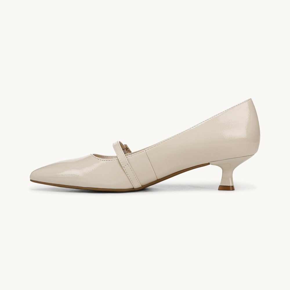 LifeStride Madelyn Mary Jane Pump - Almond Milk Faux Leather