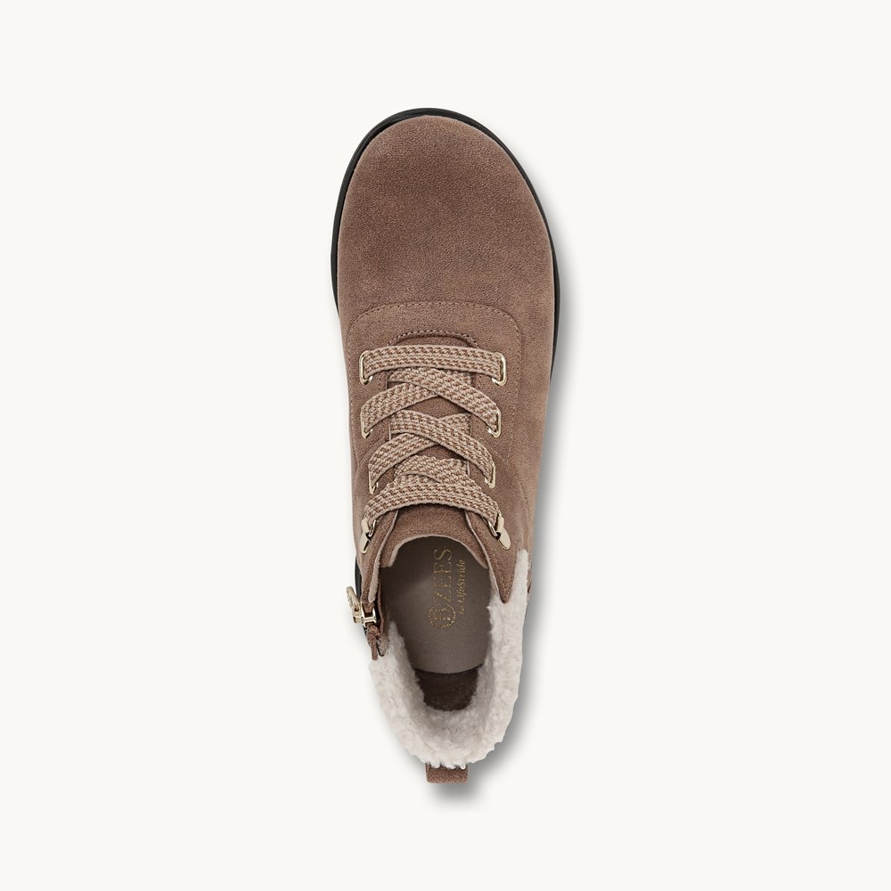 LifeStride Generation Ankle Bootie - Brown Fabric